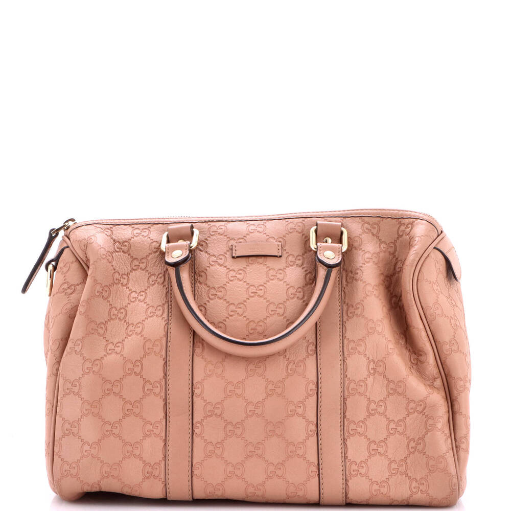 Gucci Medium Joy Boston Bag Guccissima Leather